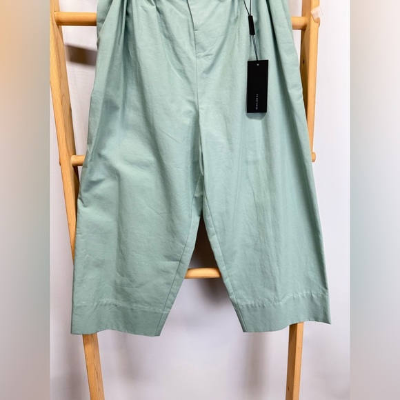DENI CLER Mint Green paperbag waist cropped pants size 8 - Picture 3 of 12